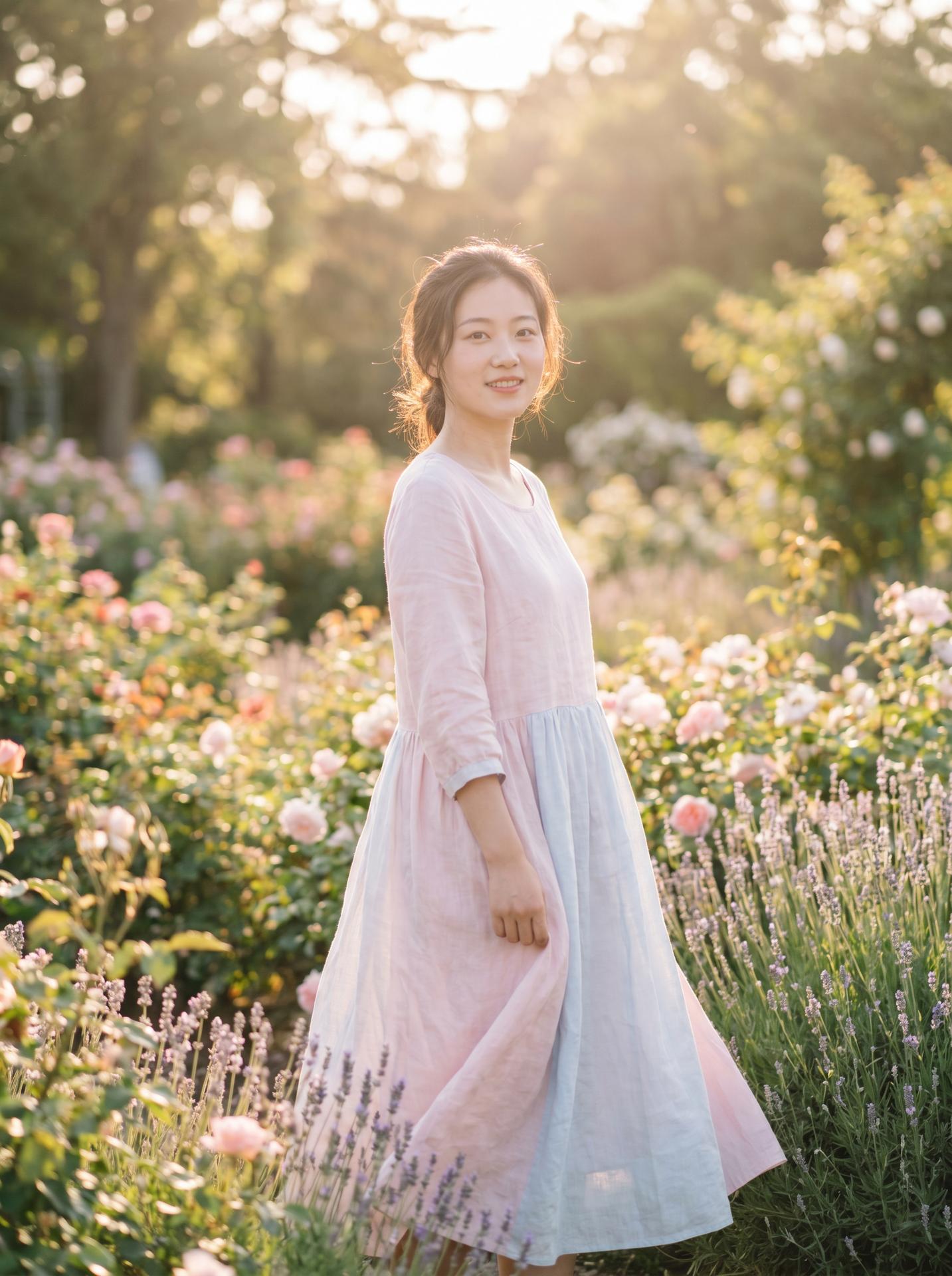 偷拍美图：清新自然美少女写真